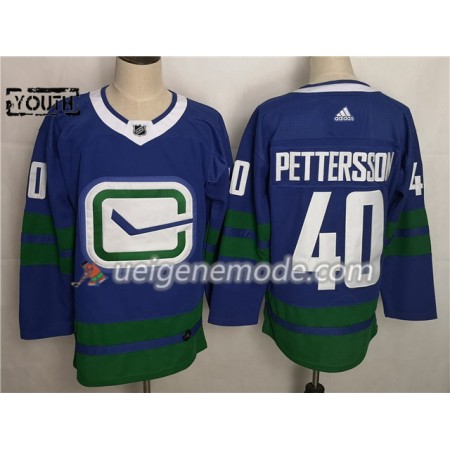 Kinder Eishockey Vancouver Canucks Trikot Elias Pettersson 40 Alternate Adidas 2019-2020 Blau Authentic